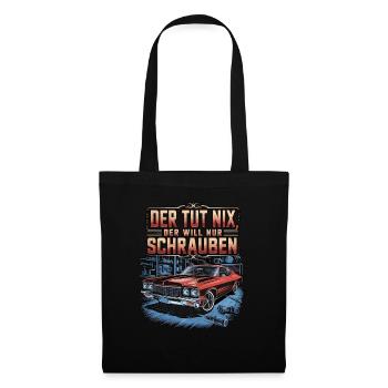 Il ne fait rien, il veut juste baiser - classique - Sac en tissu - noir - Devant