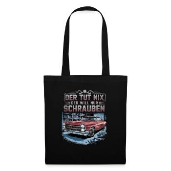 Il ne fait rien, il veut juste baiser - classique - Sac en tissu - noir - Devant