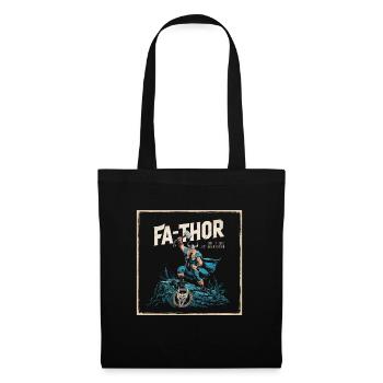 FA-THOR Comme un papa juste bien plus puissant Viking - Sac en tissu - noir - Devant