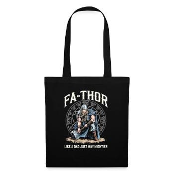 FA-THOR Comme un papa juste bien plus puissant Viking - Sac en tissu - noir - Devant