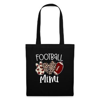 Fier Football Mimi Grand-mère Grand-parent Jour de match - Sac en tissu - noir - Devant