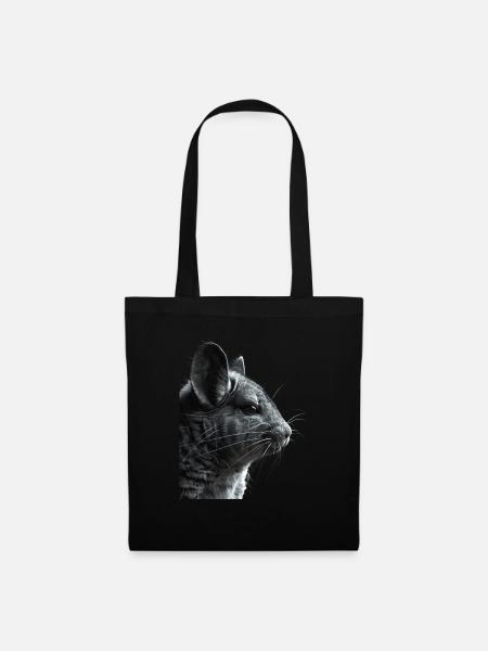 Chinchilla - Stoffbeutel - Schwarz