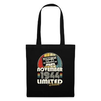 Legendary since November 1944 vintage birthday - Tote Bag - black - Front