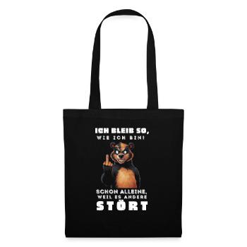 Funny Tshirt Funny Humor Sarcasm Lazy Fun - Tote Bag - black - Front
