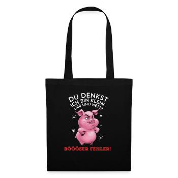 Pig Tshirt Funny Funny Humor Women Cute - Tote Bag - black - Front