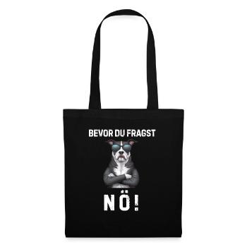 Dog Tshirt Funny Funny Humor Sarcasm Laughter - Tote Bag - black - Front