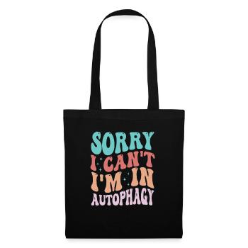 Jeûne intermittent Perte de poids - Sac en tissu - noir - Devant
