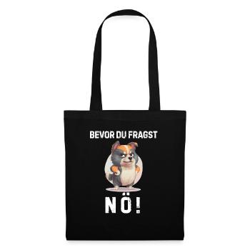 Ironie Tshirt Lustig Witzig Humor Sarkasmus Lachen - Stoffbeutel - Schwarz - Vorne