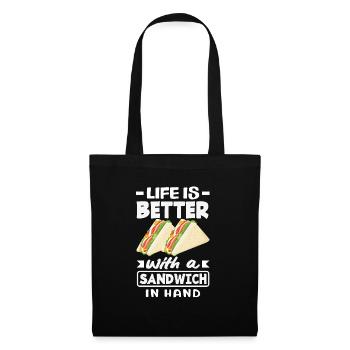 Sandwich Day Snack Celebration Sandwich - Tote Bag - black - Front