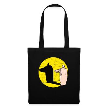 Hand Shadow Puppet Show Puppets - Tote Bag - black - Front