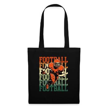 Football Football Football Football - Game Day Fun - Tote Bag - black - Front