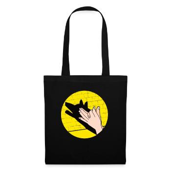 Hand Shadow Puppet Show Puppets - Tote Bag - black - Front