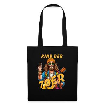 HOMME ENFANT DES ANNÉES 70 - Sac en tissu - noir - Devant