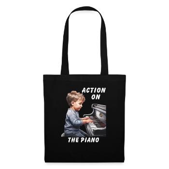 ACTION ON THE PIANO - Tote Bag - black - Front
