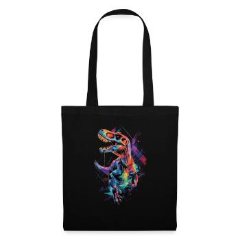 Dinosaure - Sac en tissu - noir - Devant