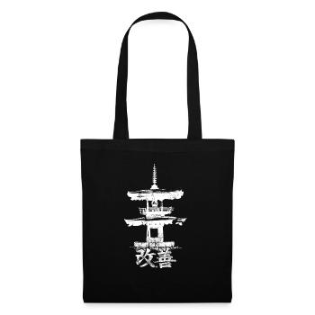 Hiragana Katakana Kaizen-methode Kaizen - Stoffbeutel - Schwarz - Vorne
