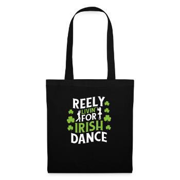 Irish Dance Irischer Tanz - Stoffbeutel - Schwarz - Vorne
