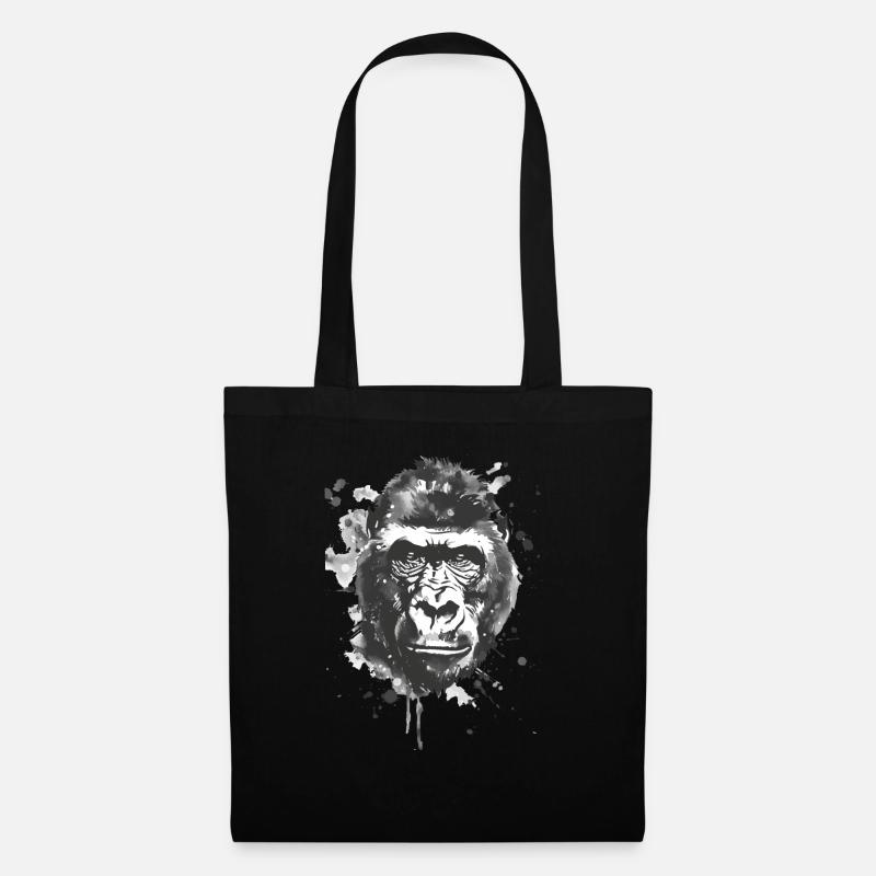 Gorilla - Stoffbeutel - Schwarz