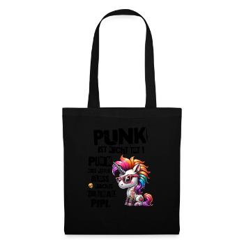 Punk Rock - I'm old but punk is not dead - Tote Bag - black - Front