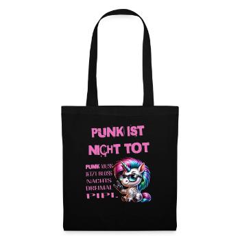 Punk Rock - I'm old but punk is not dead - Tote Bag - black - Front