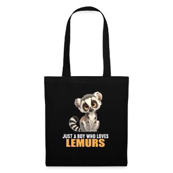 Lemuren Lemurs Lemur - Tote Bag - black - Front