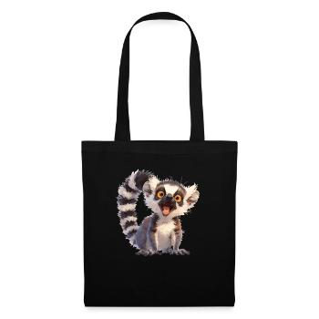 Lemuren Lemurs Lemur - Tote Bag - black - Front