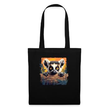 Lemuren Lemurs Lemur - Tote Bag - black - Front