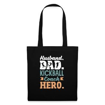 Légende du joueur de kickball - Sac en tissu - noir - Devant