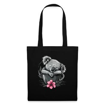 Koala - Sac en tissu - noir - Devant