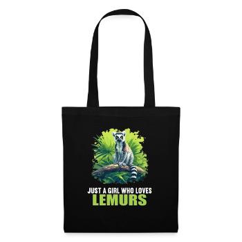 Lemuren Lemurs Lemur - Tote Bag - black - Front