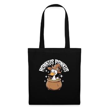 Honkus Ponkus Funny Duck Witch Halloween Magic - Tote Bag - black - Front