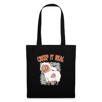 Mignon Halloween Fantôme Halloween - Sac en tissu - noir - Devant