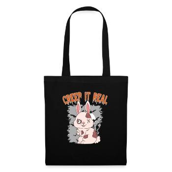 Mignon Halloween Fantôme Halloween - Sac en tissu - noir - Devant