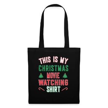 C’est mon t-shirt de film de Noël - Sac en tissu - noir - Devant