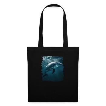 Dolphin Dolphins Dolphin - Tote Bag - black - Front