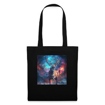 Chevreuil - Sac en tissu - noir - Devant