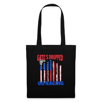 Dirt Biker Riding Gate ́s Dropped Go Racing - Tote Bag - black - Front