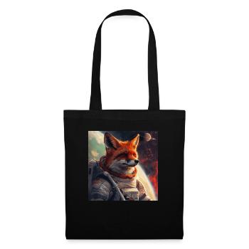 Fuchs - Stoffbeutel - Schwarz - Vorne