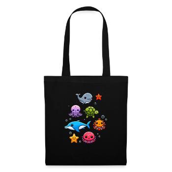 Colorful sea creatures for kids Sea creatures - Tote Bag - black - Front