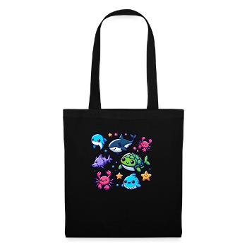 Colorful sea creatures for kids Sea creatures - Tote Bag - black - Front