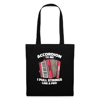 Accordéon - Sac en tissu - noir - Devant