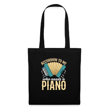 Accordéon - Sac en tissu - noir - Devant