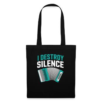 Accordéon - Sac en tissu - noir - Devant