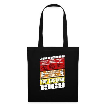 56 ans millésime 1969 anniversaire - Sac en tissu - noir - Devant