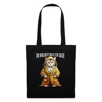 CAT BATHROBE YOU DO WHAT I SAY - Tote Bag - black - Front