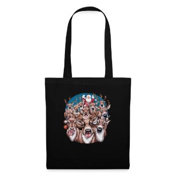 Reindeer Deer Xmas Reindeer Christmas Christmas - Tote Bag - black - Front
