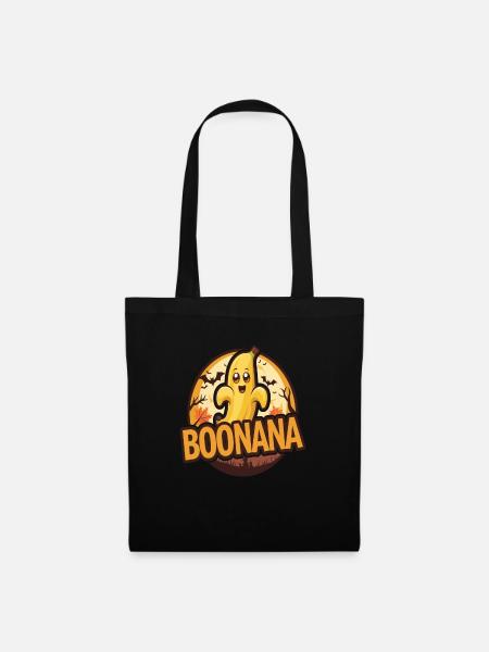 Halloween Boonana Halloween Geist - Stoffbeutel - Schwarz