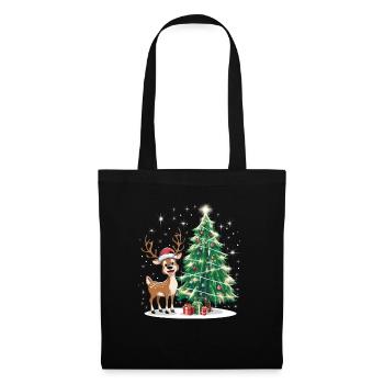 Reindeer Deer Xmas Reindeer Christmas Christmas - Tote Bag - black - Front