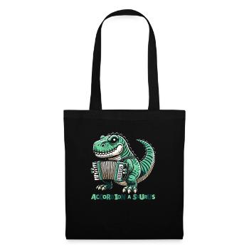 Accordion T Rex Dino - Tote Bag - black - Front