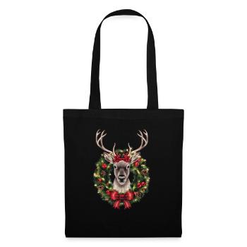 Reindeer Deer Xmas Reindeer Christmas Christmas - Tote Bag - black - Front